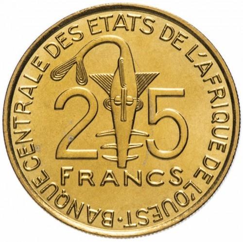 25 frankai, Vakarų Afrika (BCEAO), 2012