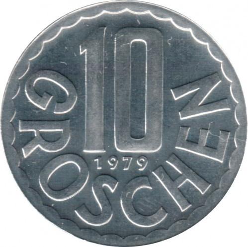 10 grošenų Austrija, 1979m.