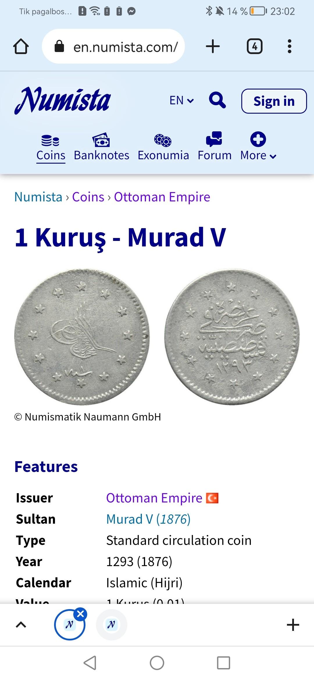 Otomanų imperija 1 kurus 1903