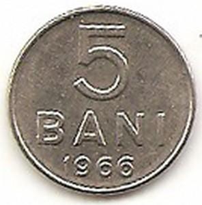 Rumunija. 5 baniai ( 1966 ) XF