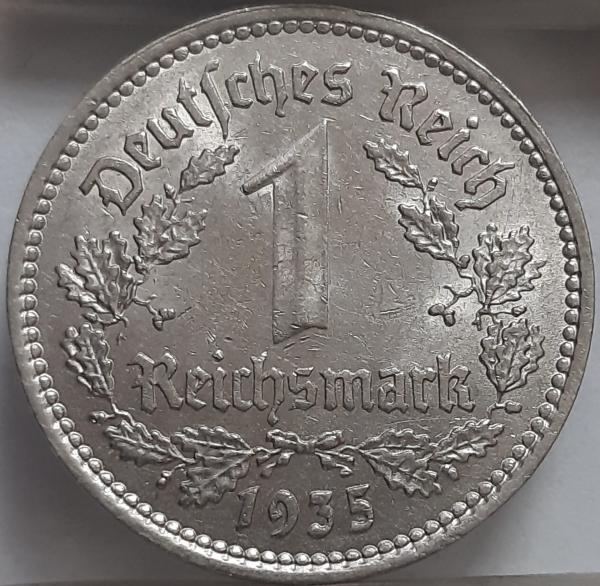 Trečiasis Reichas 1 Reichsmarkė1935 A KM#78 (2530)