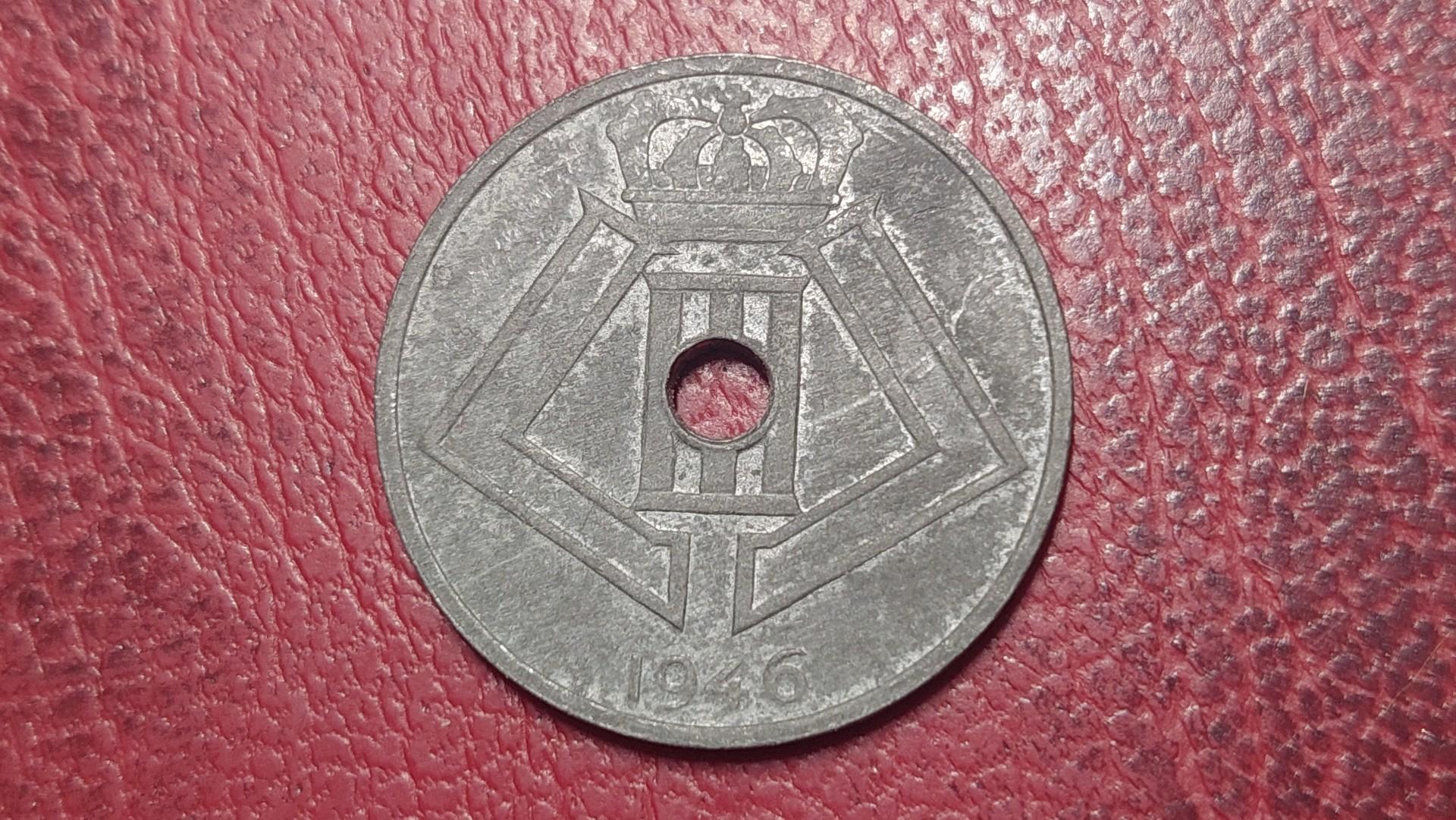 Belgija 25 santimai, 1946 KM# 131