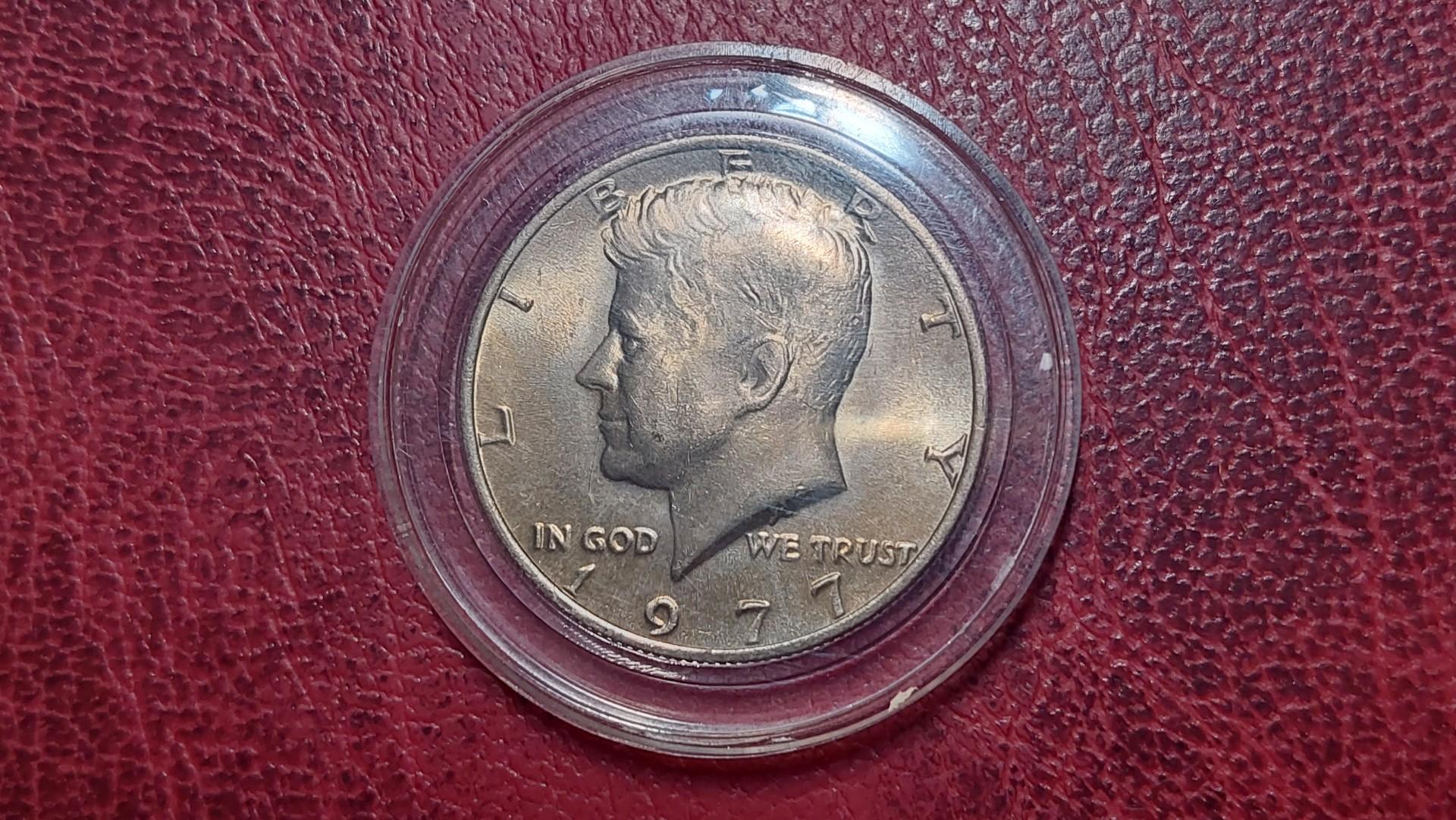 JAV ½ dolerio, 1977 KM# A202b Kenedžio pusė dolerio