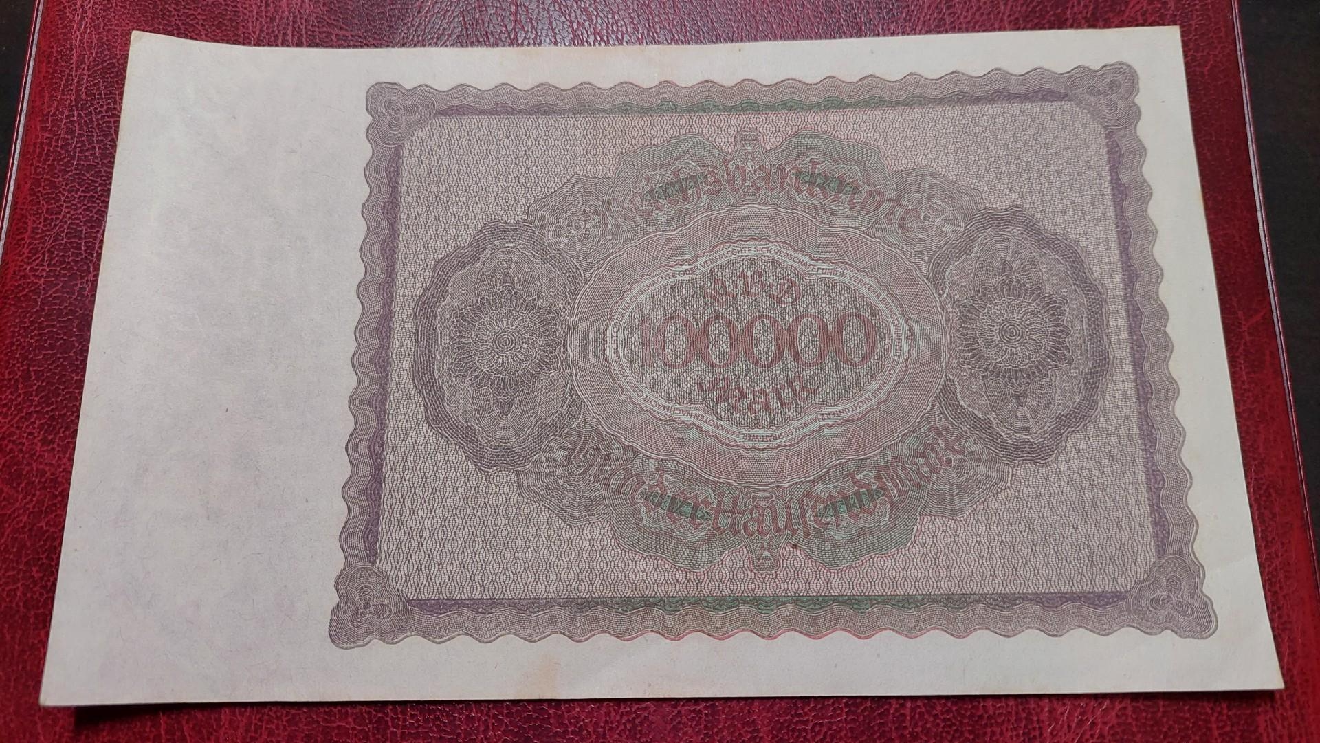 100,000 Mark 1923.02.01 Vokietija P-83a.1