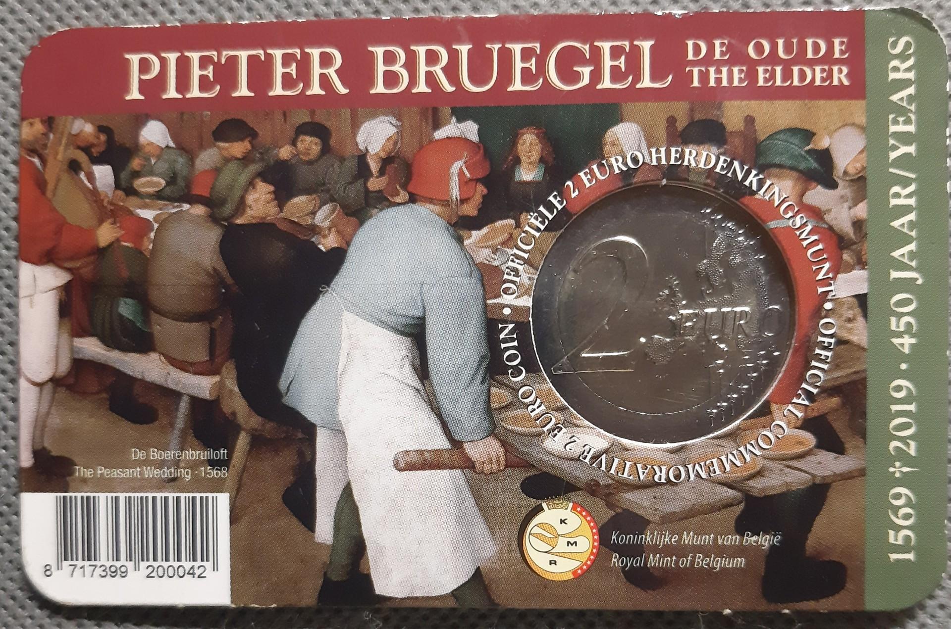 Belgija 2 Eurai 2019 UC#109 Kortelėje (2600)