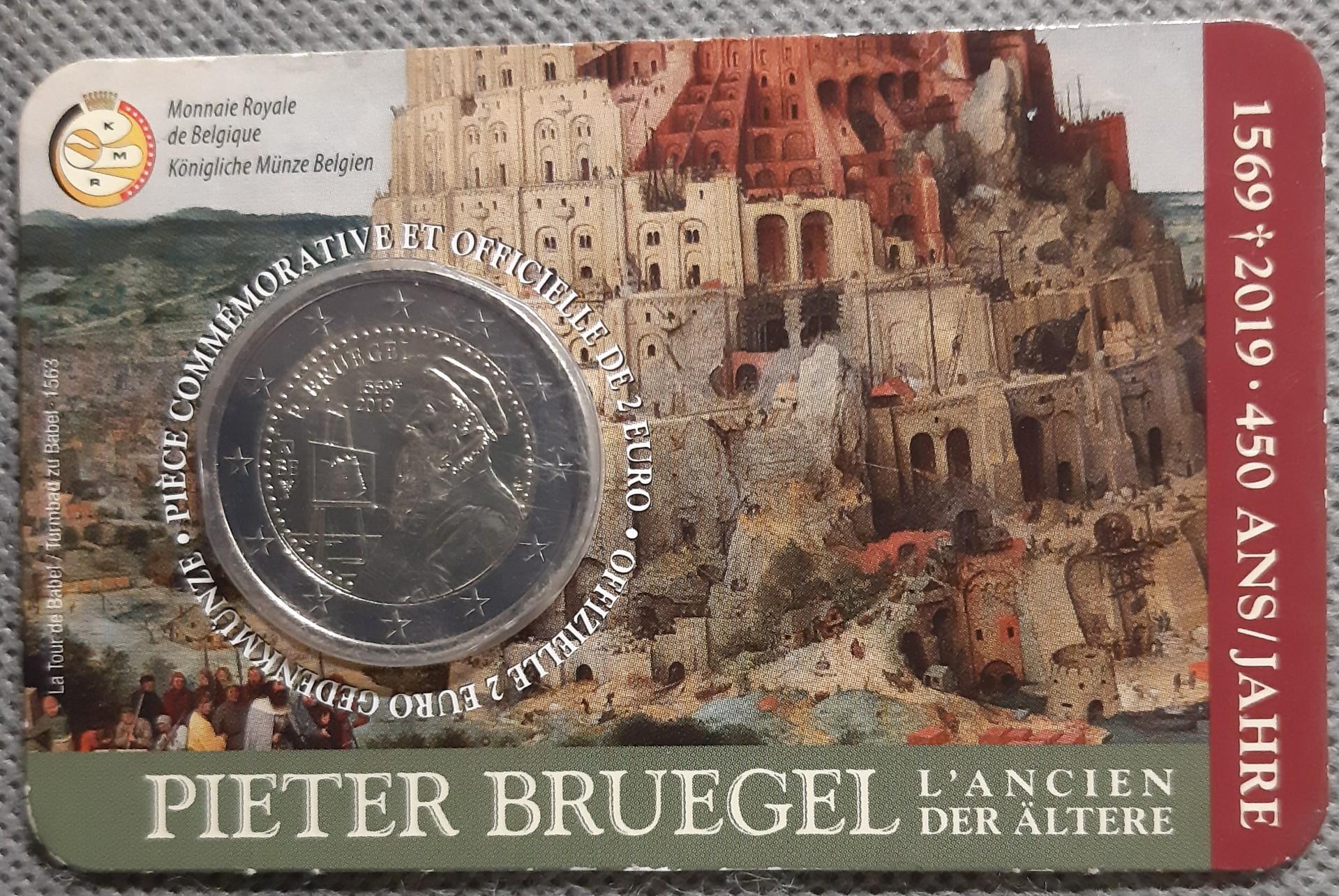 Belgija 2 Eurai 2019 UC#109 Kortelėje (2600)