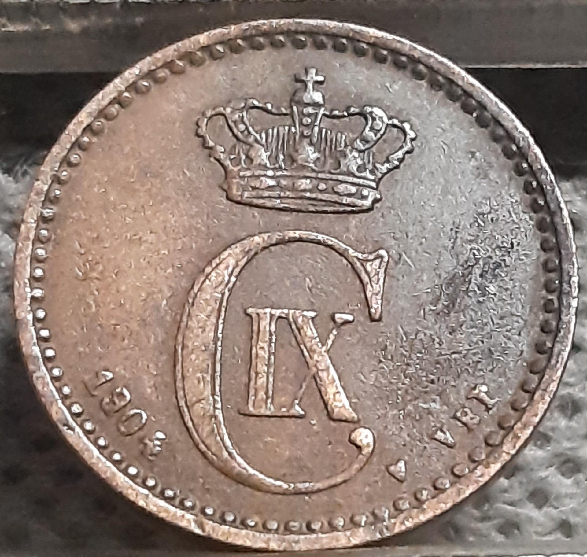 Danija 1 Erė 1904 KM#792 Bronza (2602)
