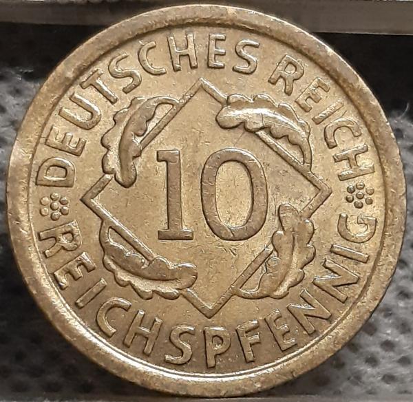 Vokietija 10 Reichspfenigų 1936 D KM#40 (2627)