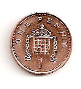 Anglija. 1 pensas ( 1996 ) XF
