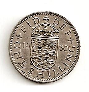 Anglija. 1 šilingas ( angliškas variantas ) ( 1959 ) XF