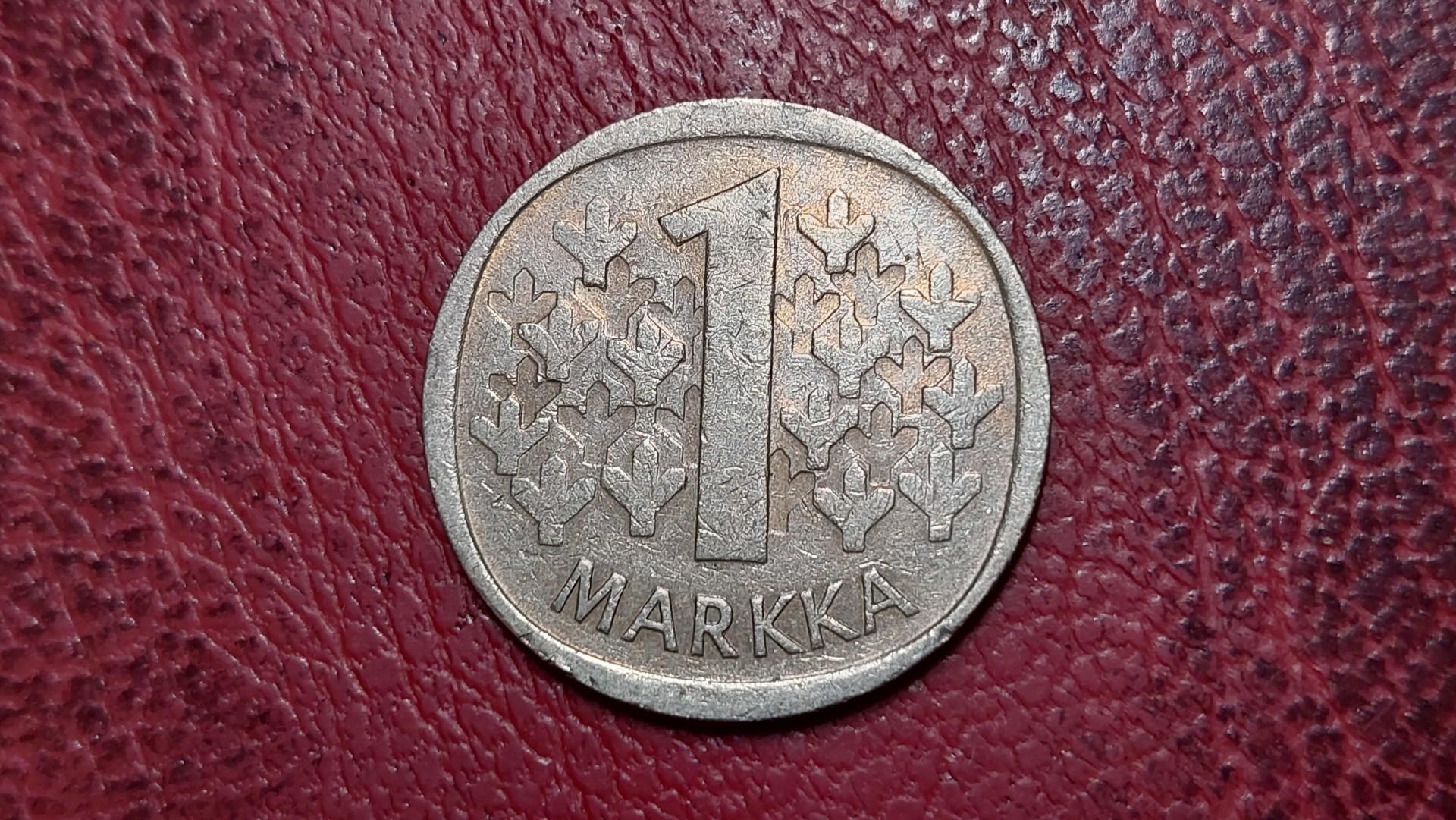 Suomija 1 markė, 1971 KM# 49a