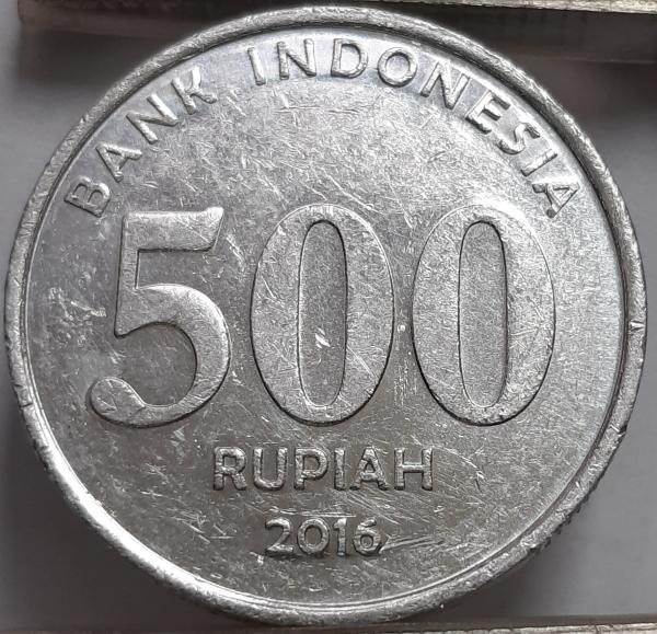 Indonezija 500 Rupijų 2016 KM#73 Aliuminis (2672)