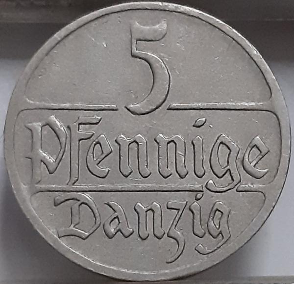 Dancigas 5 Pfenigai 1923 KM#142 (2674)