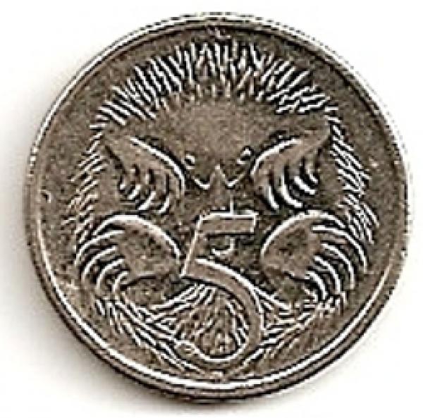 Australija. 5 centai ( 2013 ) XF