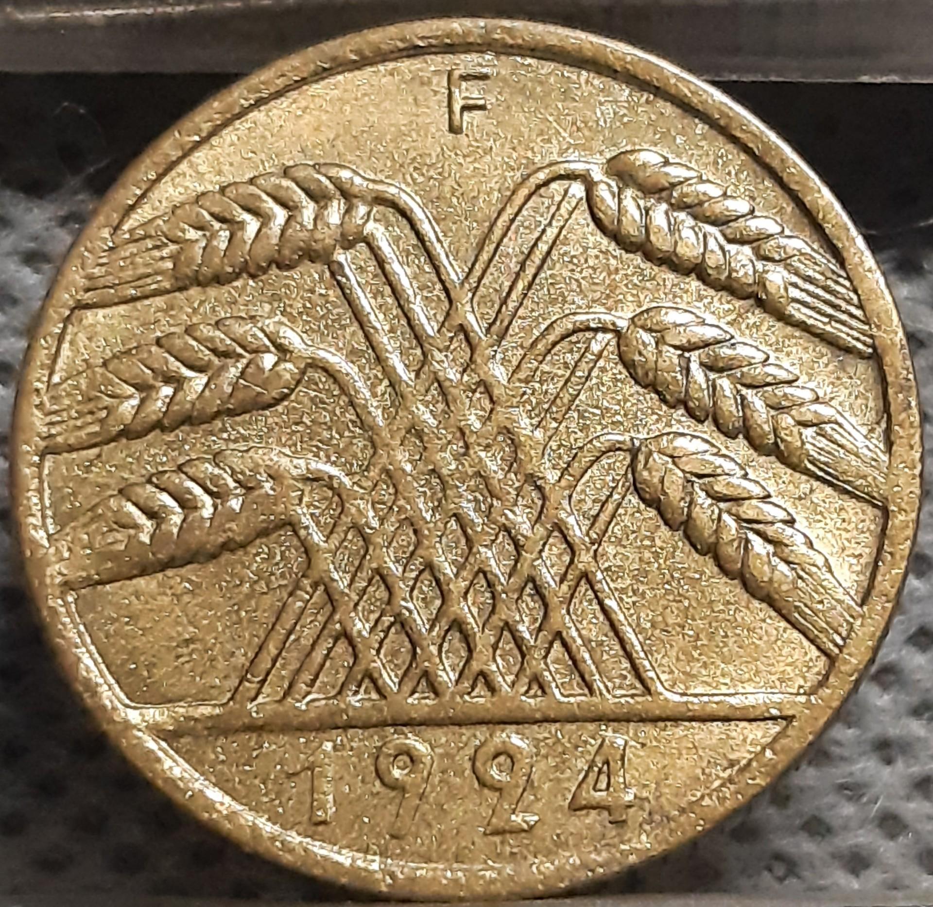 Vokietija 10 Reichspfenigų 1924 F KM#40 (2699)