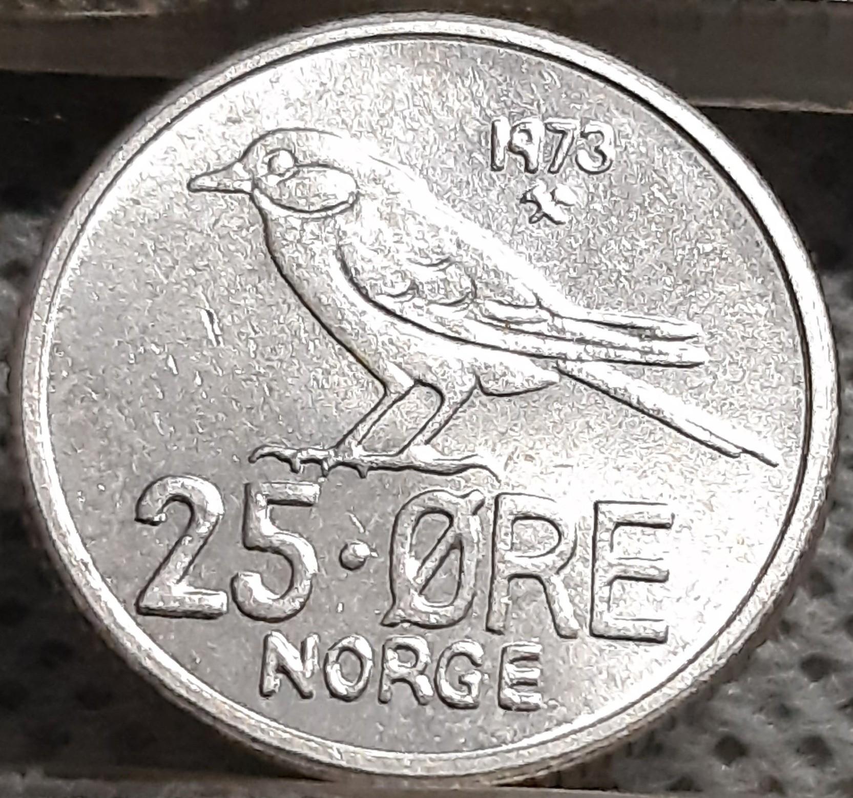 Norvegija 25 Erės 1973 KM#407 (2748)