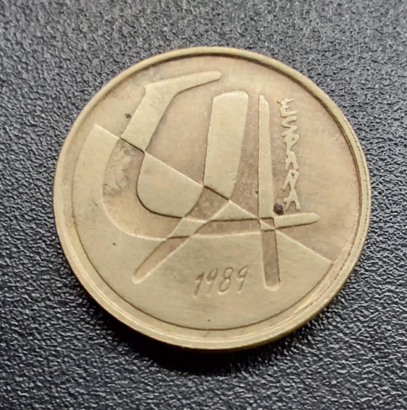 Ispanija.5 pesetai.1989