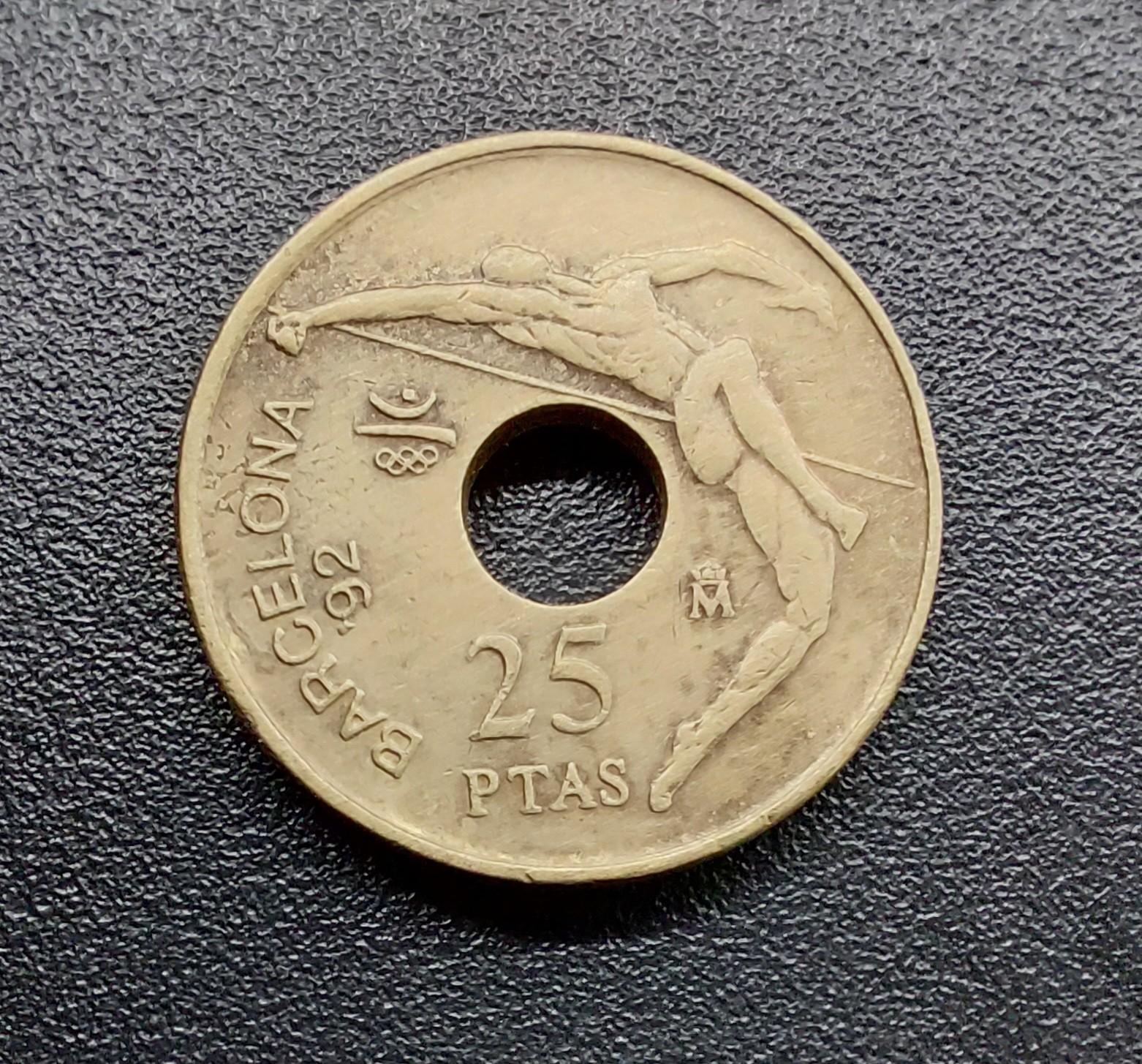 Ispanija.25 Pesetai.1991