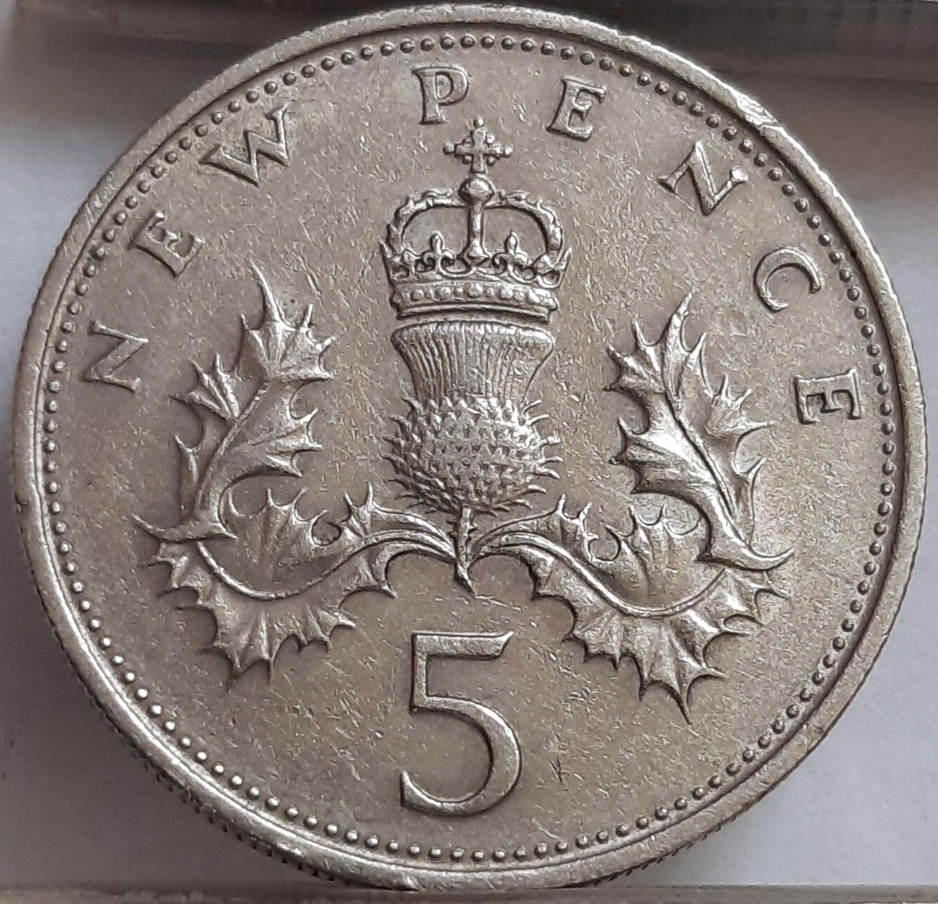 Jungtinė Karalystė 5 Naujieji pensai 1970 (2766)