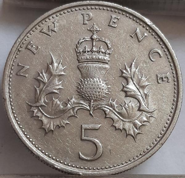 Jungtinė Karalystė 5 Naujieji pensai 1970 (2766)