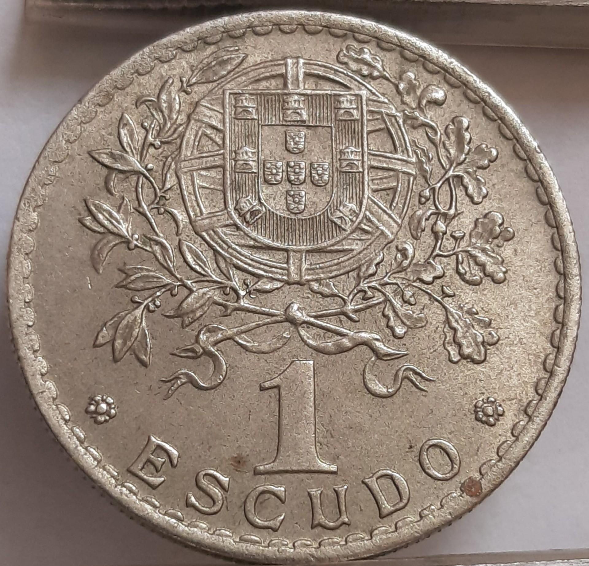 Portugalija 1 Eskudas 1968 KM#578 (2768)