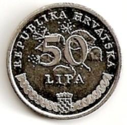 Chorvatija. 50 lipų ( 2015 ) XF+