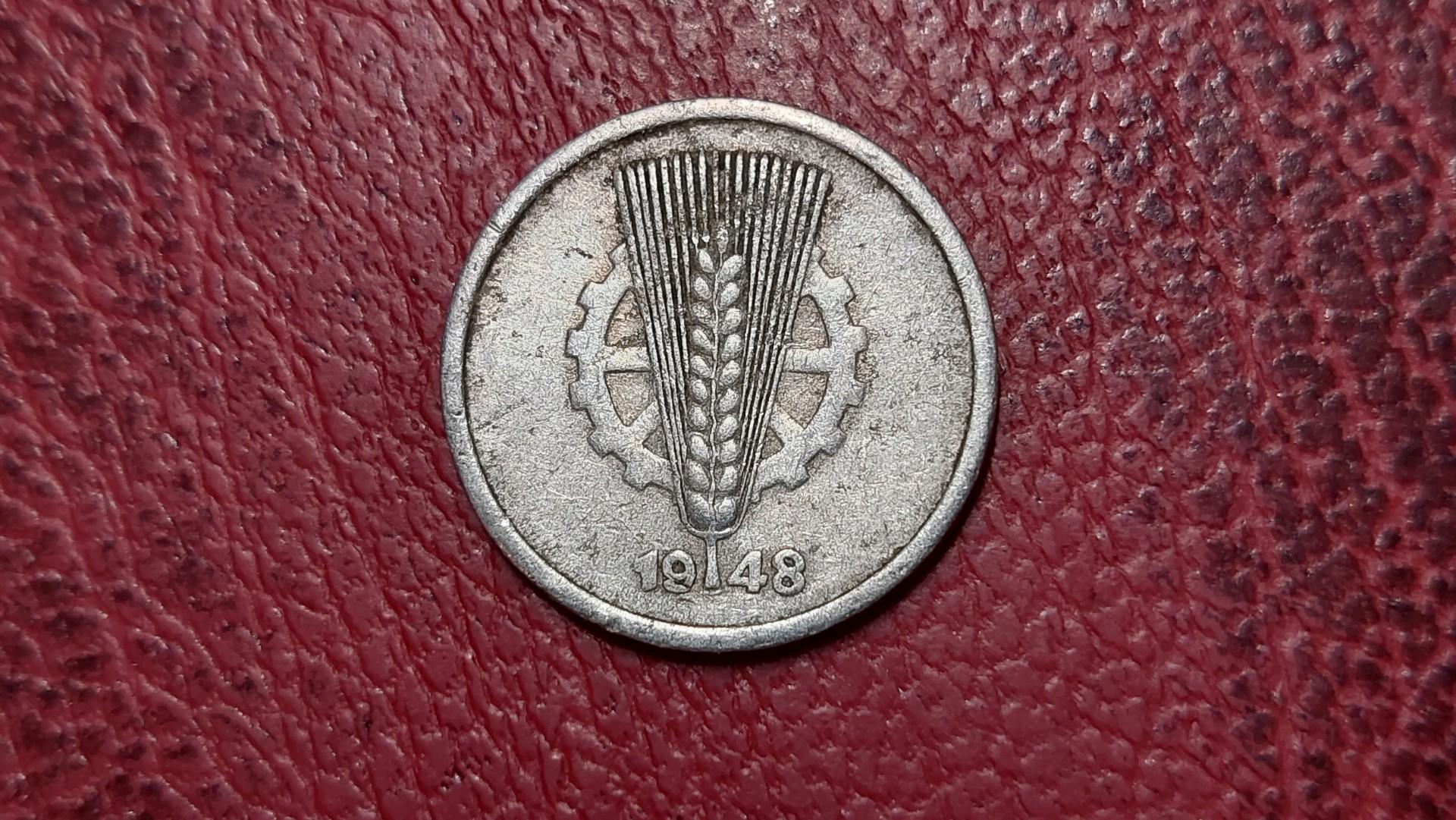 Vokietija - VDR 5 pfenigai, 1948 KM# 2