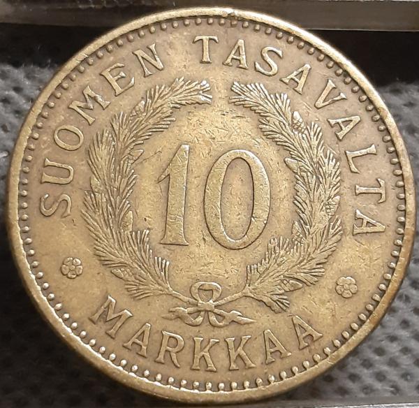 Suomija 10 Markių 1929 KM#32A (2818)