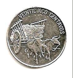 Dominikos Respublika. 25 centavai ( 1991 ) XF