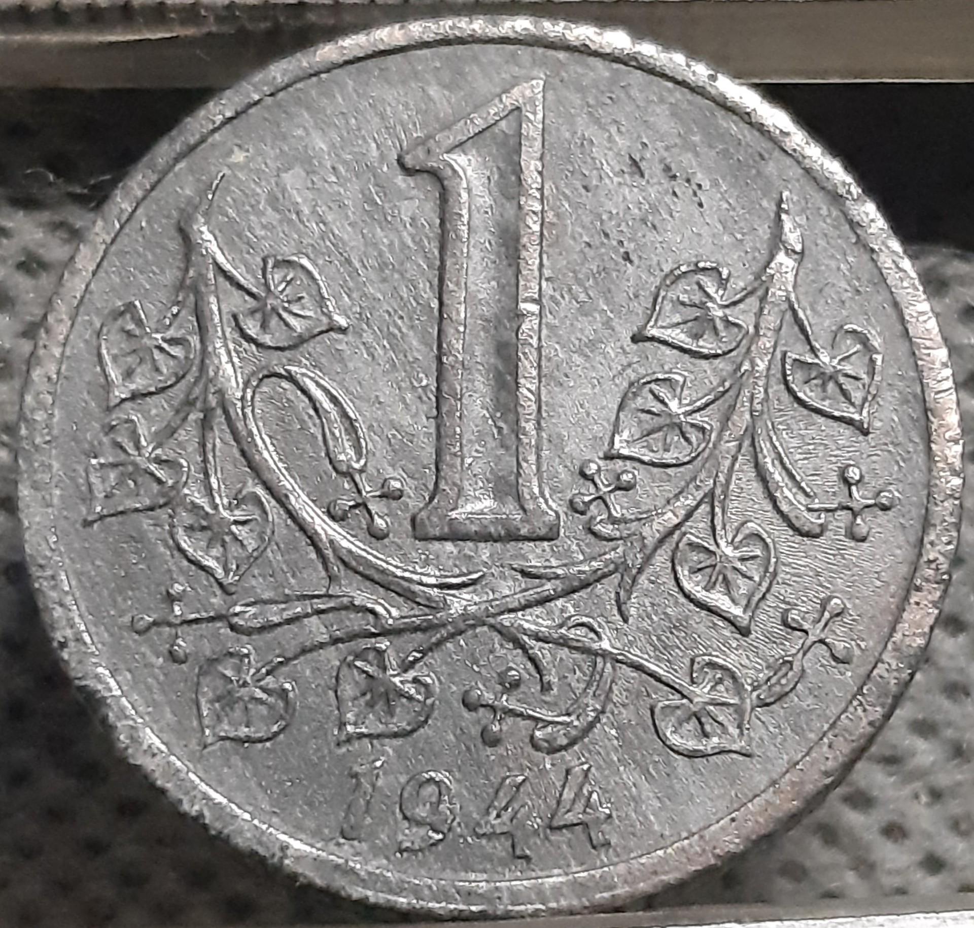 Bohemija ir Moravija 1 Krona 1944 KM#4 (2850)