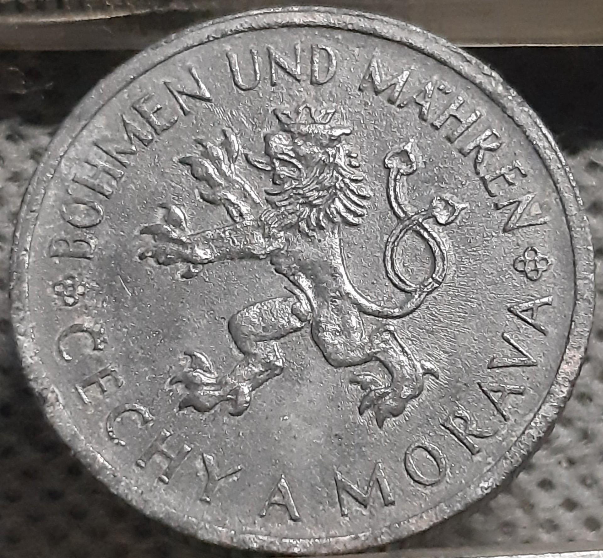 Bohemija ir Moravija 1 Krona 1944 KM#4 (2850)