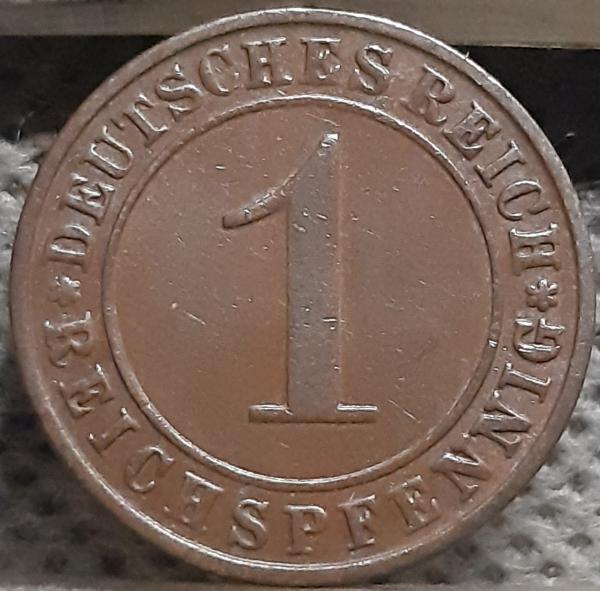 Vokietija 1 Reichspfenigas 1928 D KM#37 (2852)