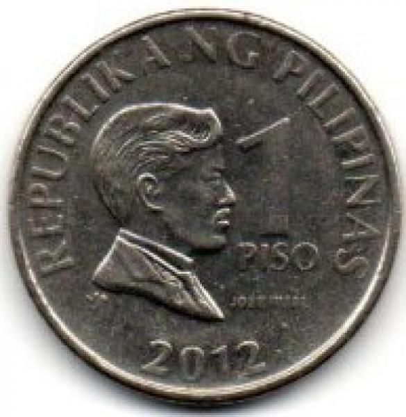 Filipinai. 1 pesas ( 2010 ) XF