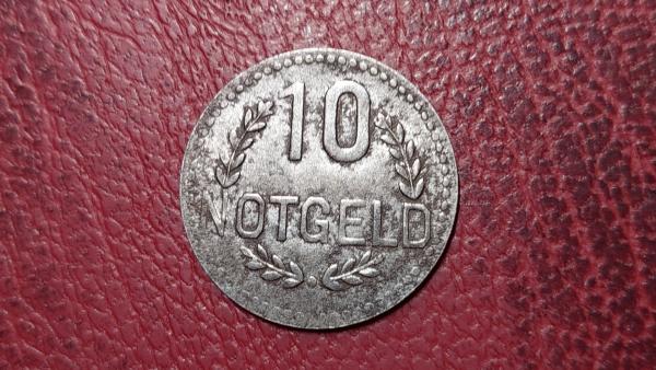 10 Pfennig 1920 Wiesbaden Notgeld Vokietija Fe