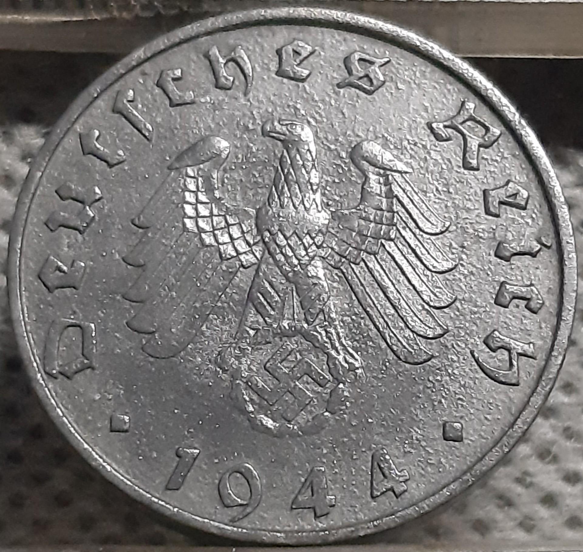 Trečiasis Reichas 10 Reichspfenigų 1944 B (2861)