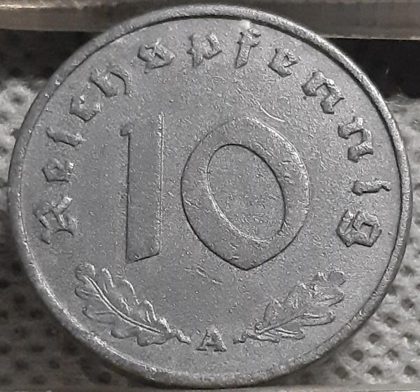 Trečiasis Reichas 10 Reichspfenigų 1943 A (2863)