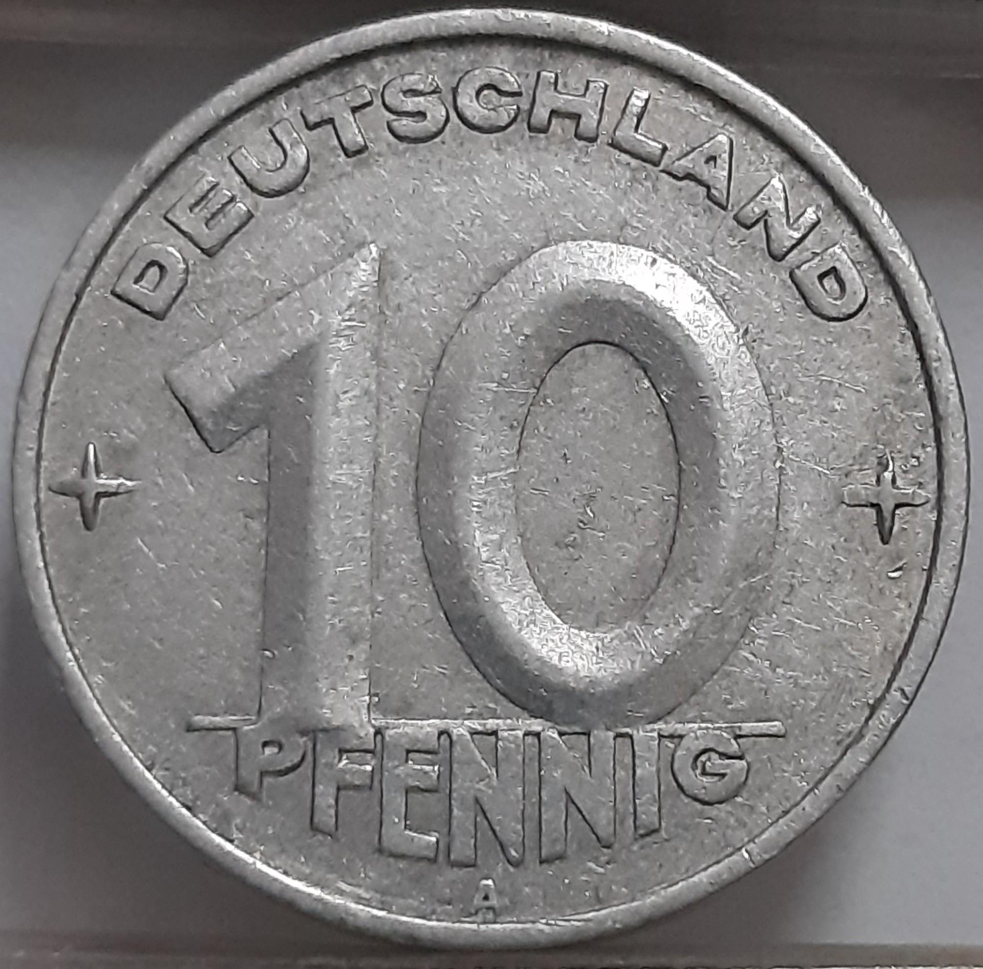 Vokietija - VDR 10 Pfenigų 1952 A KM#7 (2941)