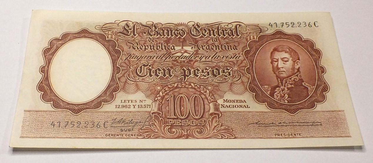 Argentina 100 pesų 1961- 1964m.