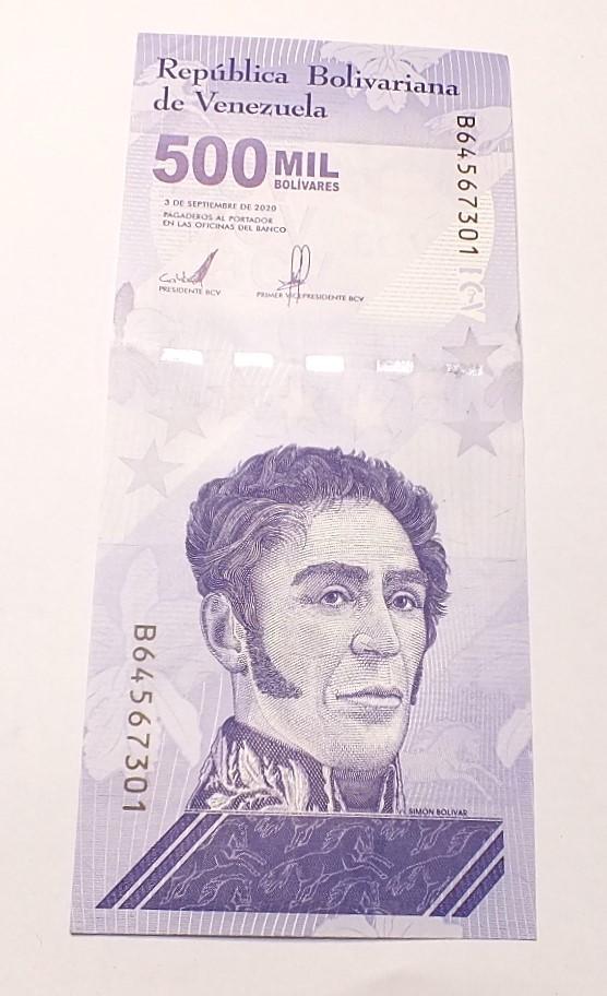 Venesuela 500 000 bolivarų 2020m.