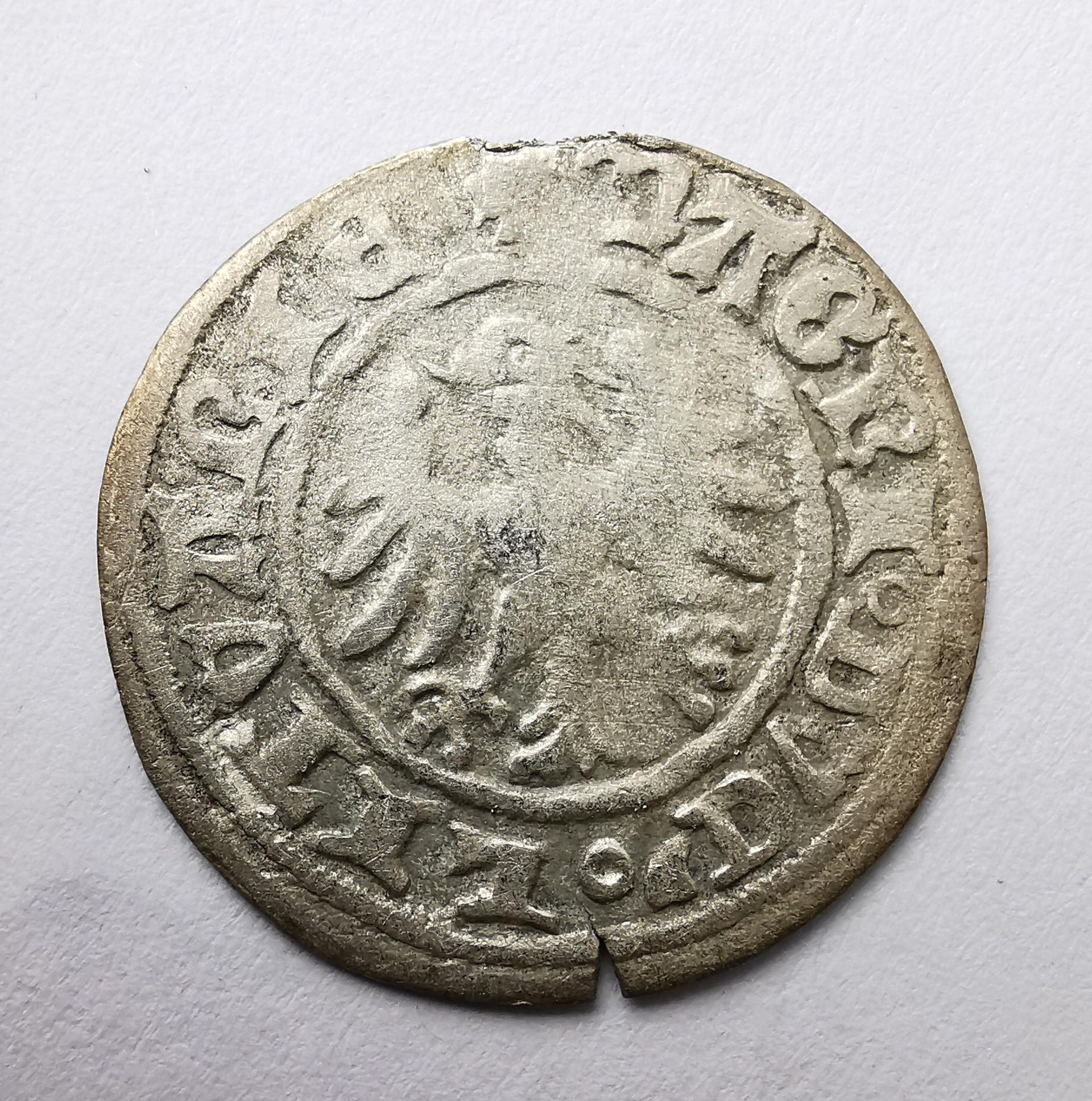 Aleksandro Jogailaičio gotikinis pusgrašis 1495-1506 