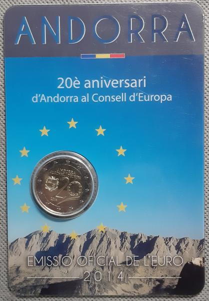 Andora 2 Eurai 2014 UC#100 Kortelėje Proginė (3000)