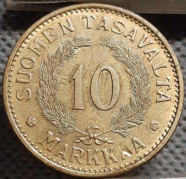Suomija 10 Markių 1938 KM#32A (3007)