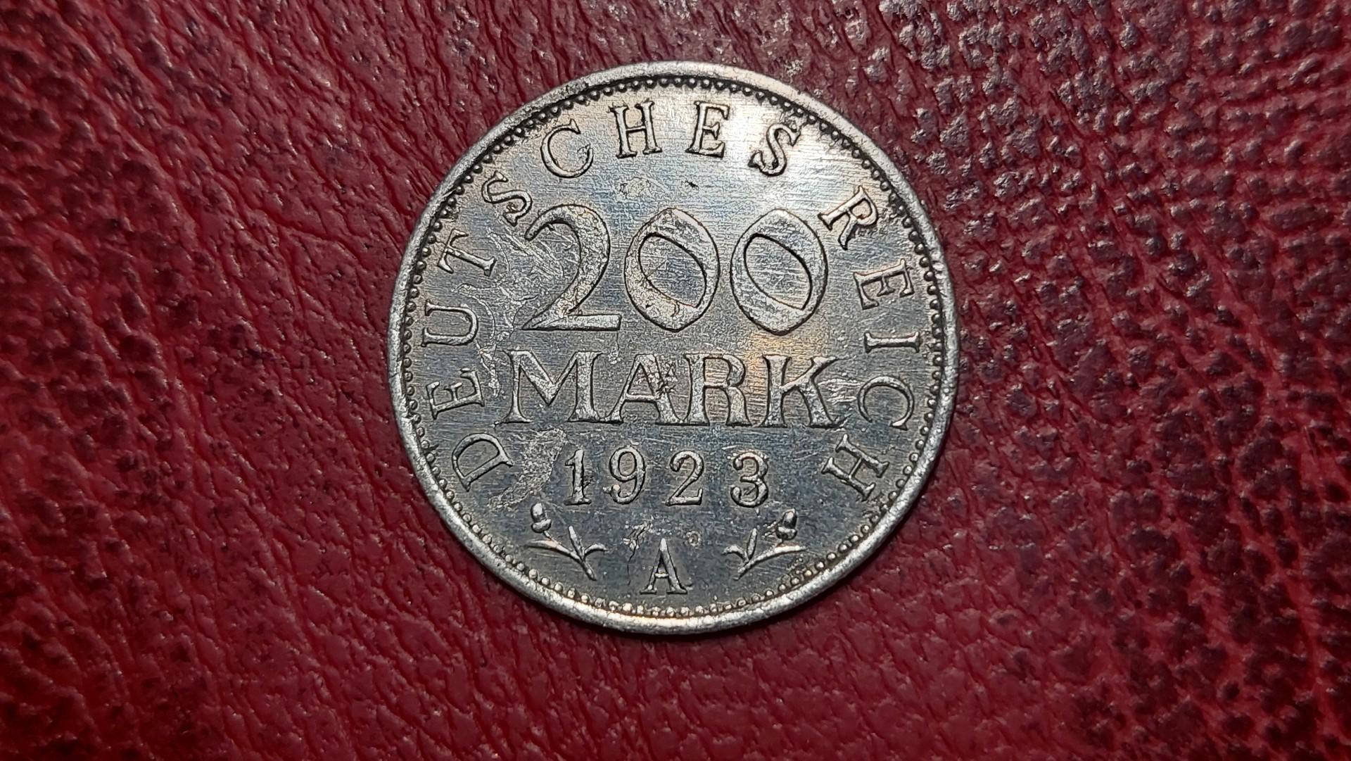 Vokietija 200 markių, 1923A KM# 35