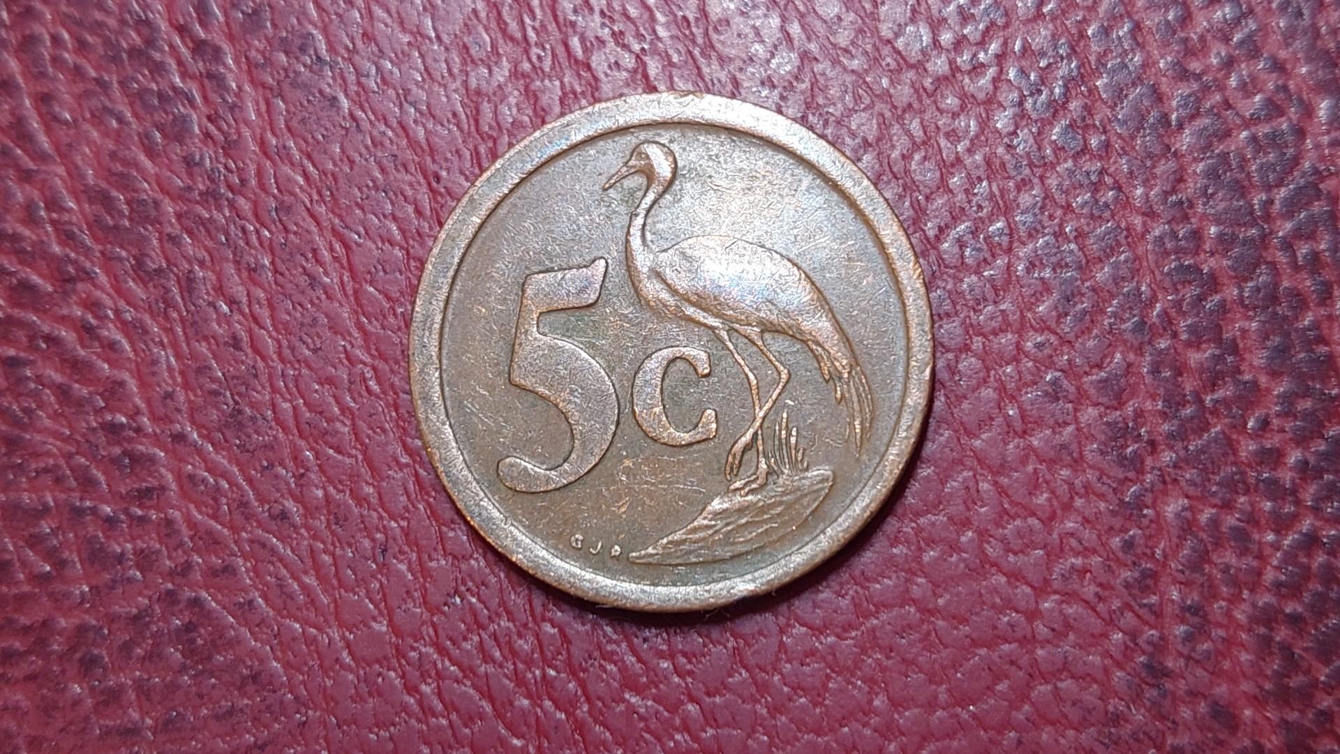 Pietų Afrika 5 centai, 1990 KM# 134