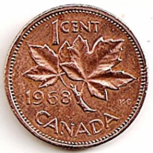 Kanada. 1 centas ( 1969 ) XF