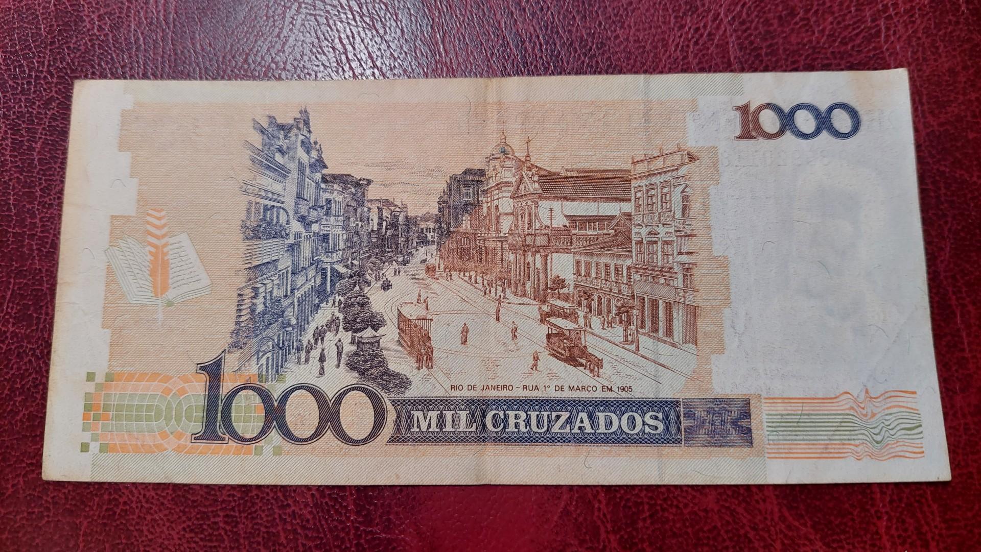Brazilija 1,000 Cruzados 1988 P-213b