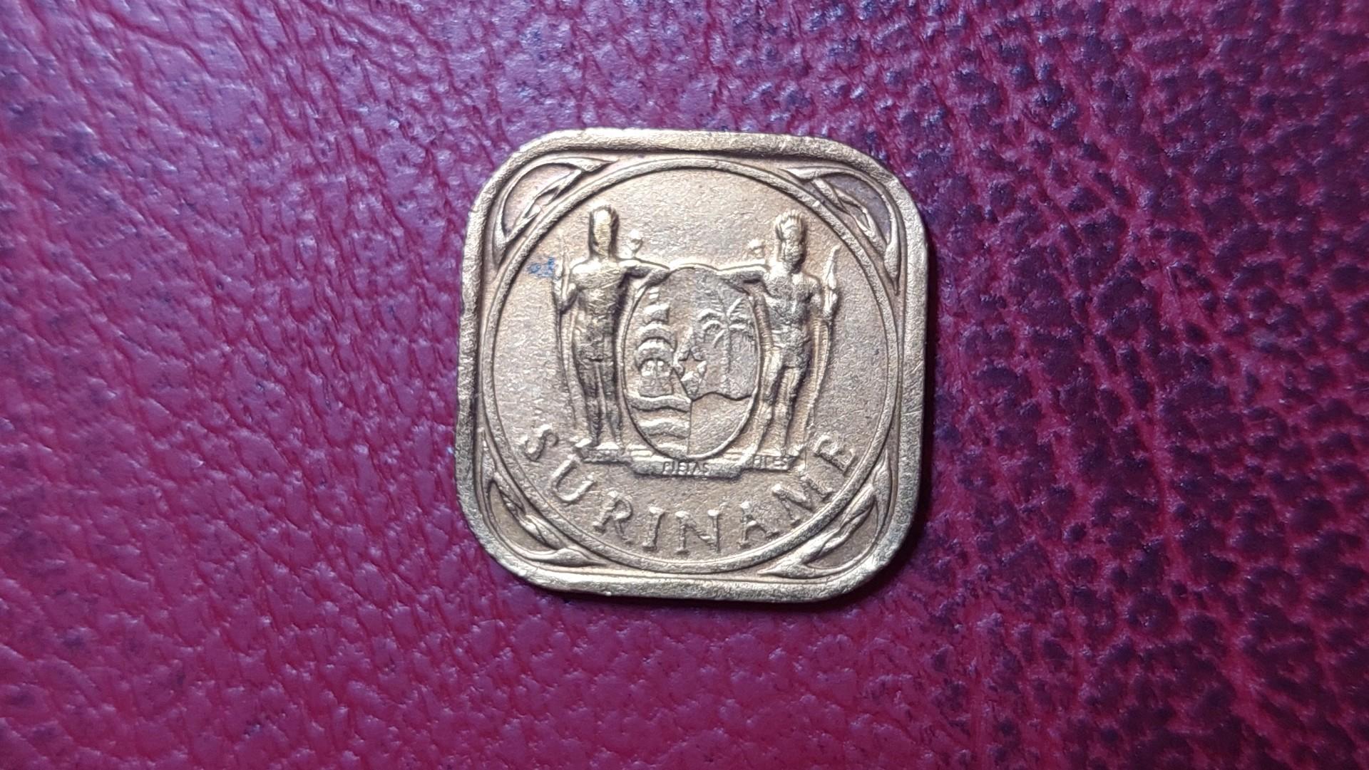 Surinamas 5 centai, 1966 KM# 12 Be žymens „žuvis“