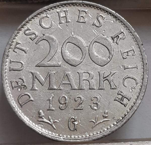 Vokietija 200 Markių 1923 G KM#35 (3086)