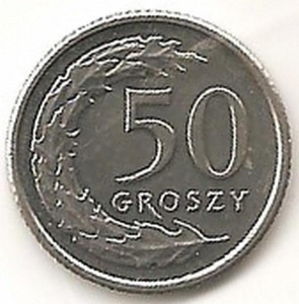 Lenkija. 50 grašių ( 1991 ) XF