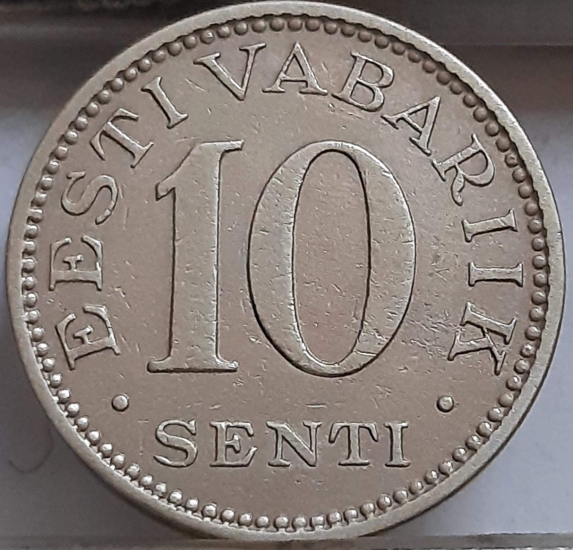 Estija 10 Sentų 1931 KM#12 (3078)